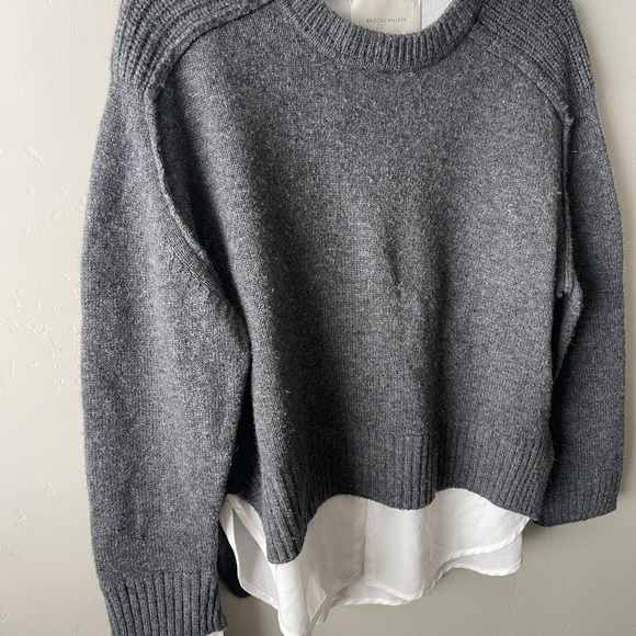 Brochu Walker the Parson Crew Looker wool/ cashmere sweater - Picture 4 of 15